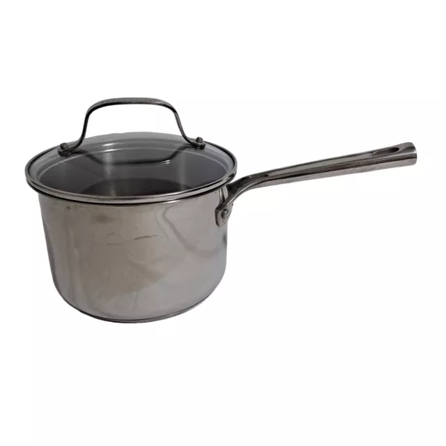 Emeril Lagasse 3 Quart Pot Lid Saucepan 5237 Stainless Steel Heavy Duty Cookware