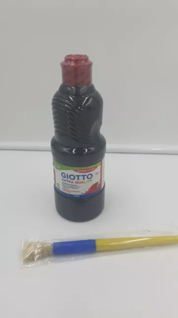 GIOTTO 500ml extra Quality Farbe malen zeichnen gebrauchsfertige Malfarbe+pinsel