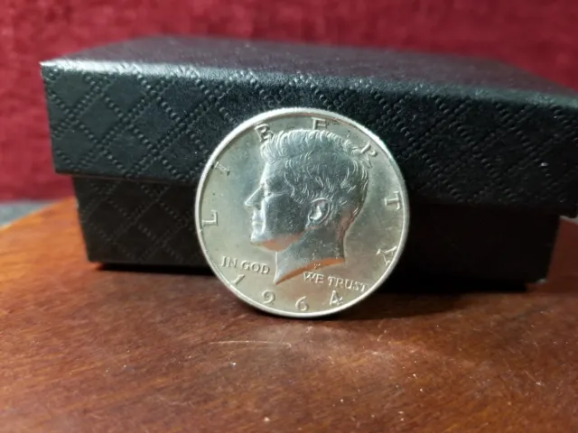 Grades Mint State Rim Toned 1964 P 90% Silver Kennedy Half Dollar (KHX361)