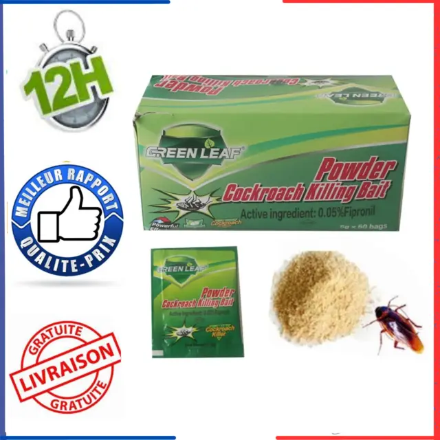 LOT DE 50 Ou 100 Sachets Anti Cafard Exterminateur Insecticide Green Leaf  EUR 38,99 - PicClick FR