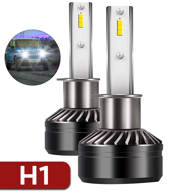 2x H1 LED Headlight Bulb 6000K White 60W for Honda CR-V 2005 2006 Low/Beam Light