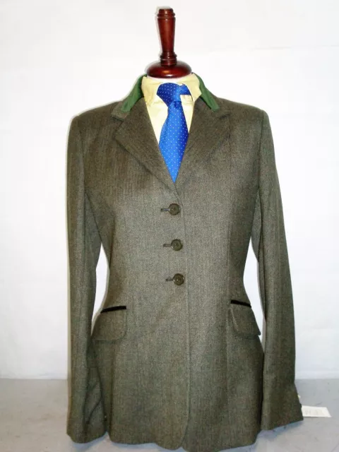 Tagg Bonn Spirit Ladies Show Jacket Green Tweed Sizes 32"