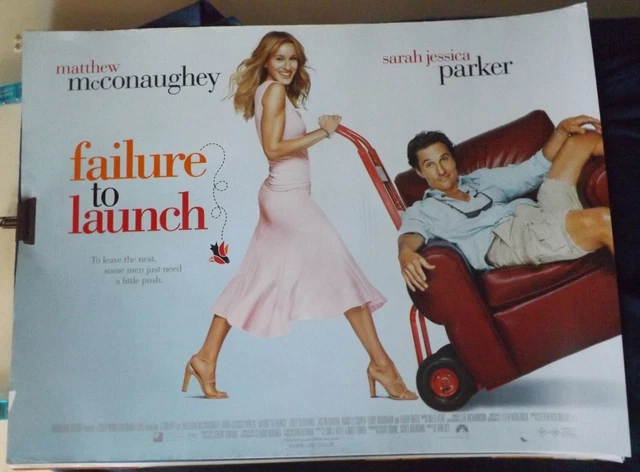 FAILURE TO LAUNCH - Matthew Mcconaughey Original Quad Cinema Poster £7. ...