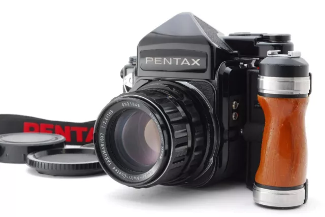 Video 【Exc+5 w/Grip】Pentax 67 TTL Late Model Mirror Up w/105mm f2.4 Lens...