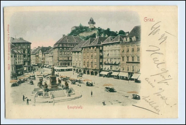 W5M52/ Graz Hauptplatz AK 1899