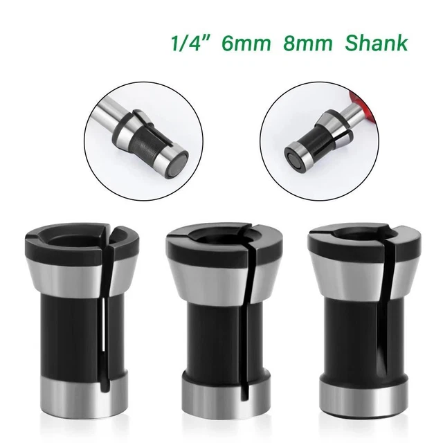 Accessori 6,35 mm 8 mm 6 mm set colletti incisione macchina router colletto Chuck