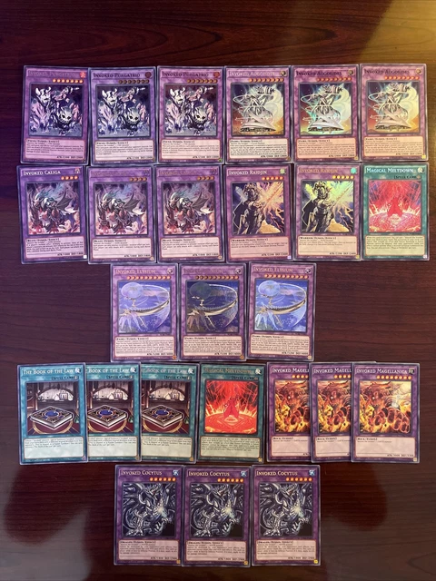 Yugioh Invoked Deck Core 26 Cards Secret Rare Holo Raidjin Caliga Purgatrio - NM