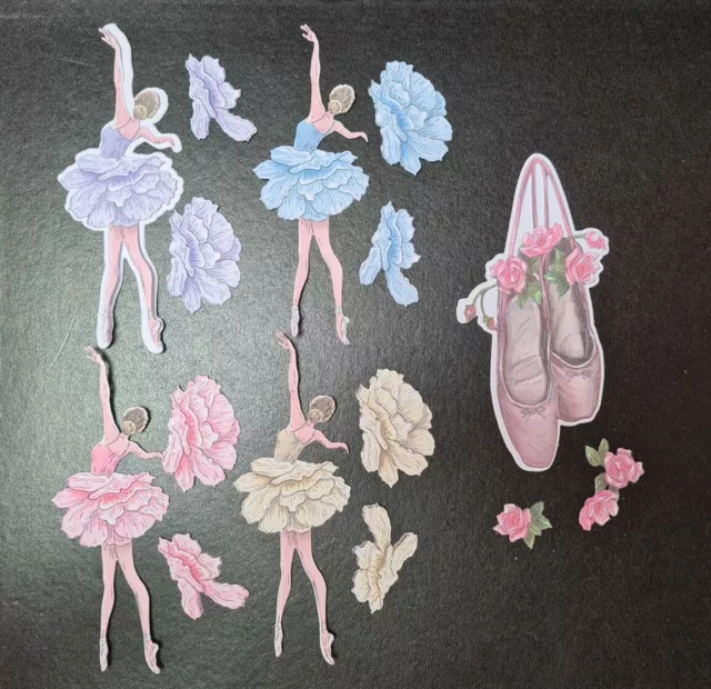 5 Tattered Lace Gorgeous Melody  'Floral Ballerina & Floral Shoes' Die Cuts