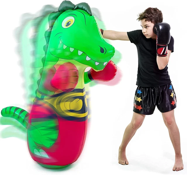 Super Pumped! Blow up Punching Bag for Kids - 47-Inch Inflatable Punching Bag ,