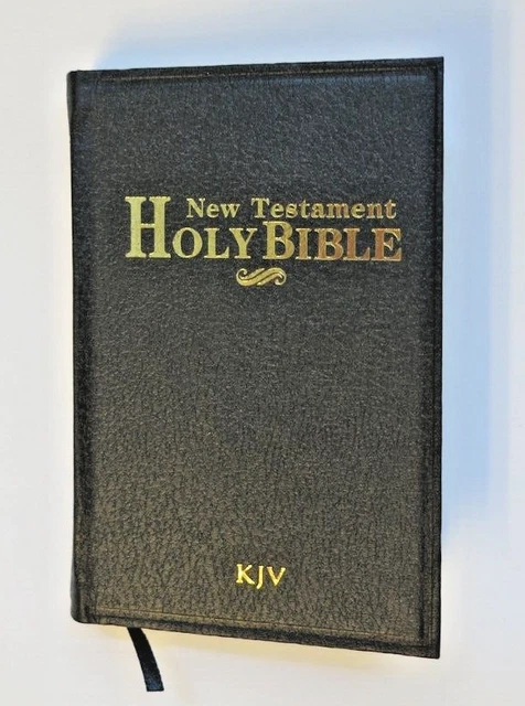 Holy Bible New Testament KJV Pocket Size Red Letter Edition Black New