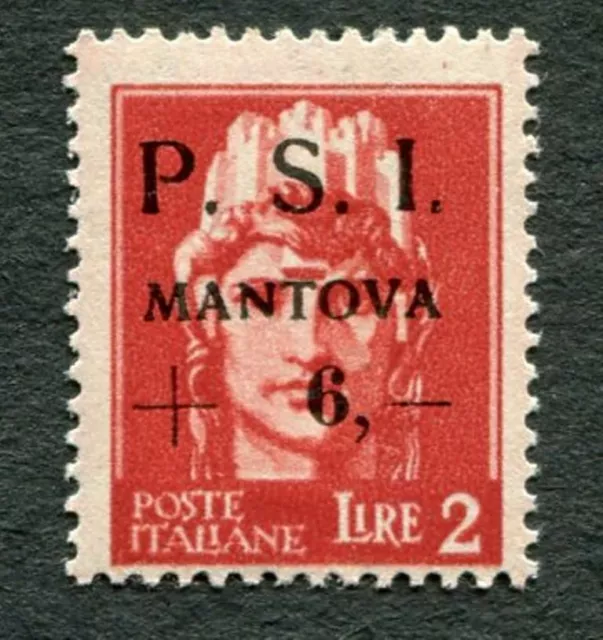 PSI MANTOVA 2L, Italy first CITY ISSUE after FALL OF FASCISM - MNH/OG 1945 (255)
