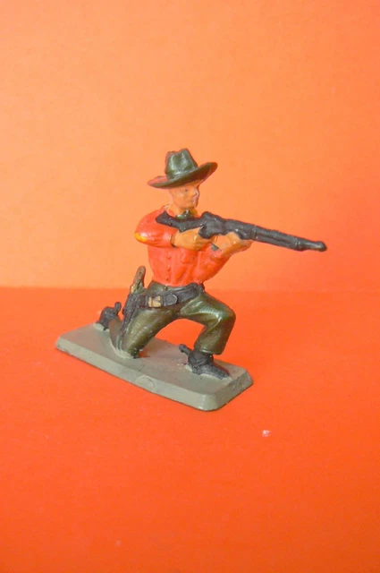 Set Figurines Starlux/Nestlé - Western - Chasse Au Bison - Échelle 1/32 (60mm) - Rare