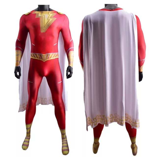 Shazam Fury of the Gods Costume Cosplay Bodysuit Adult Kids