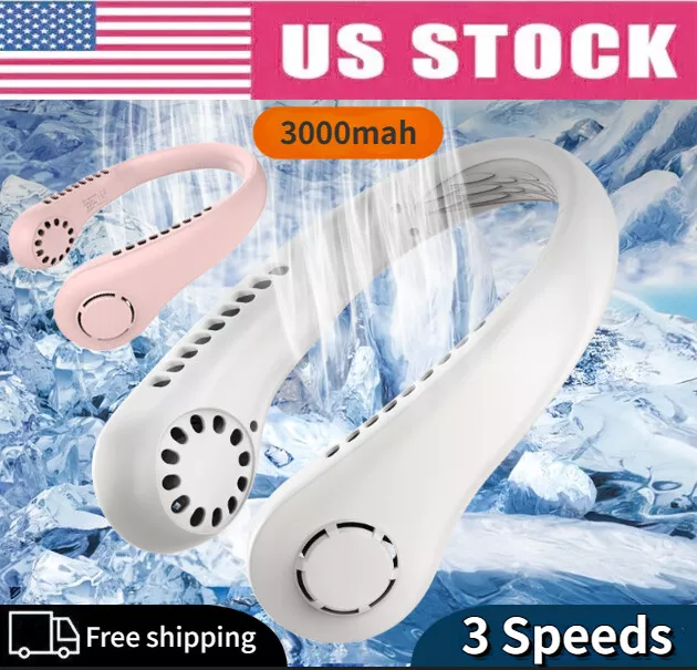 USB Portable Hanging Neck Fan Cooling Air Cooler Little Electric Air Conditioner