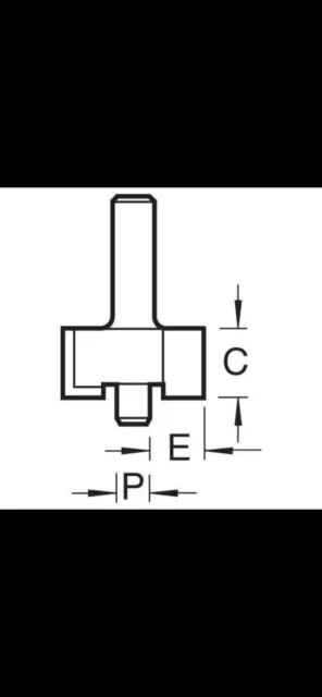 Routeur Tendance Bit 8D/1 Broche Guidé E6,35 Mm C14 Mm P4,8 Mm  2