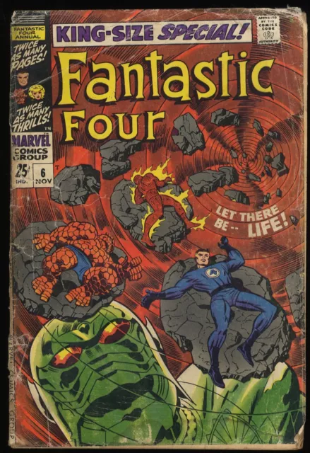 Fantastic Four Annual #6 FA/GD 1.5 1st Appearance Annihilus! Marvel 1968
