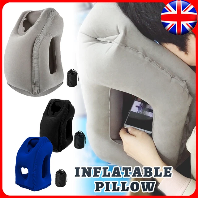 Inflatable Air Cushion Travel Pillow for Airplane Office Nap Rest Neck Head Chin