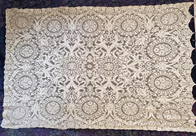 Vintage Quaker Lace #5011 Dacron Tablecloth 54x72 Off White w/Tag