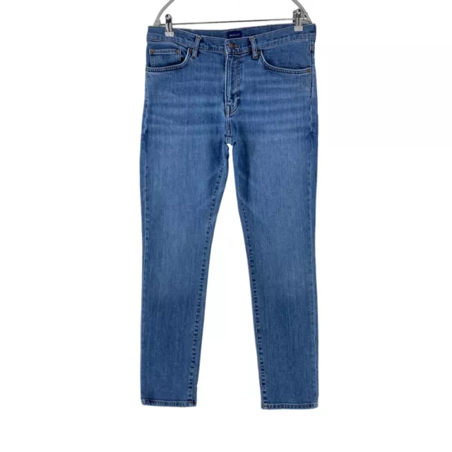 GANT HAYES Blue Stretch Slim Fit Jeans W34 L32