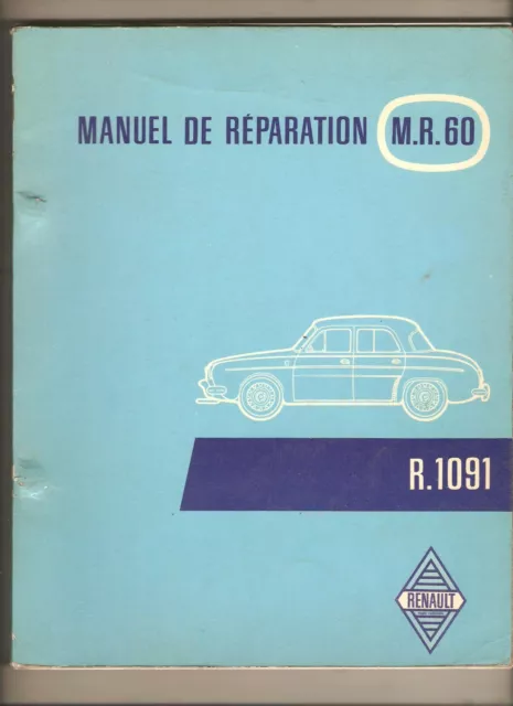 Manuel atelier pour renault dauphine gordini R1091