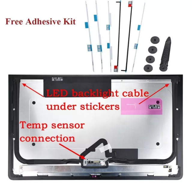 Apple iMac A1418 LCD LED Screen Front Glass Assembly Mid 2017 MMQA2LL/A EMC 3068