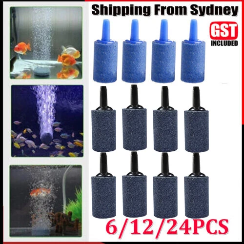 Up 24X Aquarium Fish Tank Aerator Air Stone Diffuser Oxygen Bubble Pump 25mmx15m
