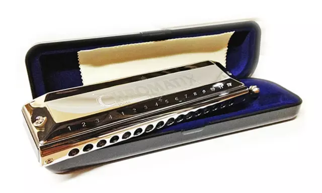 SUZUKI SCX-64 Chromatic Harmonica 16 Holes 64 Sound Standard w/Plastic Case NEW