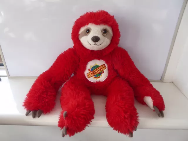 Chessington World of Adventures Resort Super Soft Plush Toy Cuddly Red Sloth