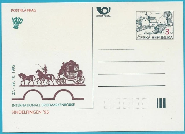 Tschechische Republik aus 1995 ** postfrisch Ganzsachenpostkarte Nr. P7 A6!