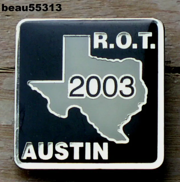 ⭐2003 Rot "Republic Of Texas" Austin Texas Bike Rally Harley Biker Pin