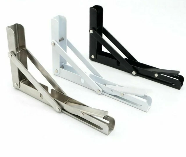 2 Pcs/Lot DIY Folding Furniture Hinge Sturdy Metal Bracket Heavy Duty Hardware