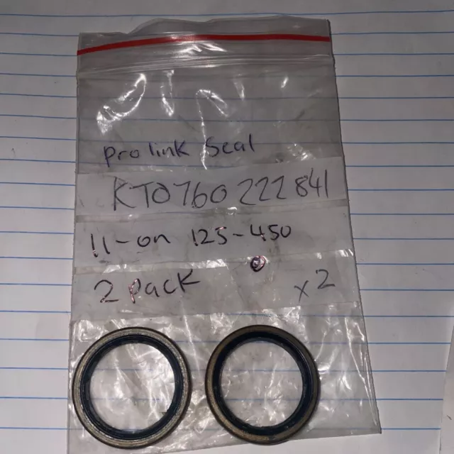 New OEM KTM 0760222841 Pro Link Shaft Seal Ring NOS 2 PACK 11-current 125-450cc