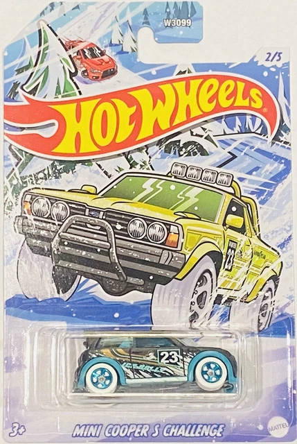 2011 HOT WHEELS MINI Cooper S CHALLENGE #30 blue - white stripes