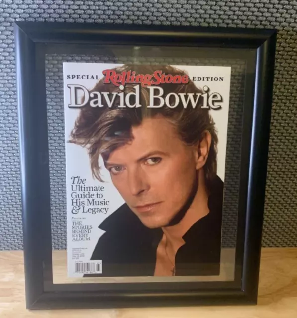 David Bowie Rolling Stones Special Edition Magazine Dated May 12, 2016 Framed!