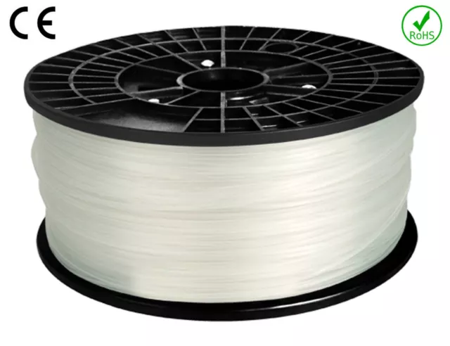 FILAMENT - FIL imprimante 3D PLA 1.75mm Couleur NATUREL 1Kg  CE-ROHS PLA175NAT