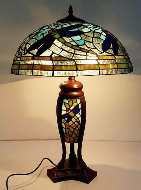 Stilarts Tiffany Stand Tisch Lampe Tischlampe Tischleuchte Tiffanylampe 60x40cm