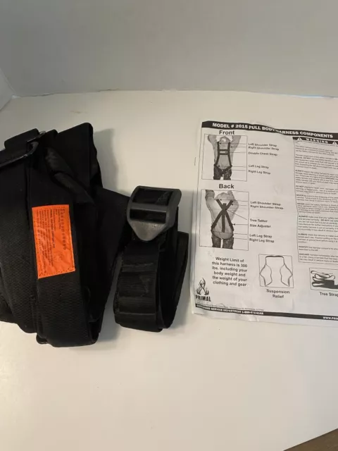 Tree Stand Full Body Safety Harness Primal Vantage Model # 2015-C 300 lb