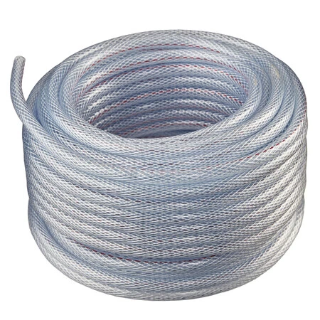 HYDROMAXX BRVT058100 5/8" IDx3/4" ODx100Ft Reinforced Non-Toxic Braided Vinyl