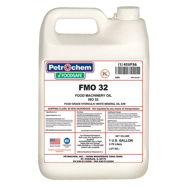 PETROCHEM FMO 32-001 Hydraulic Oil,1 gal.,Jug