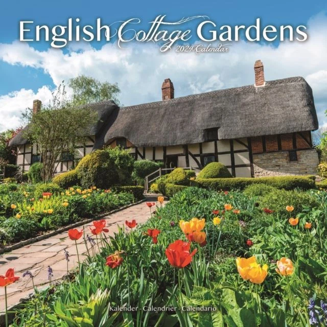 ENGLISH COTTAGE GARDENS 2024 Square Wall Calendar 12 x 12 EUR 12,39