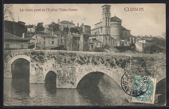 Carte Postale Ancienne Oise (60) – Vieux Moulin Et Église – Années 1900