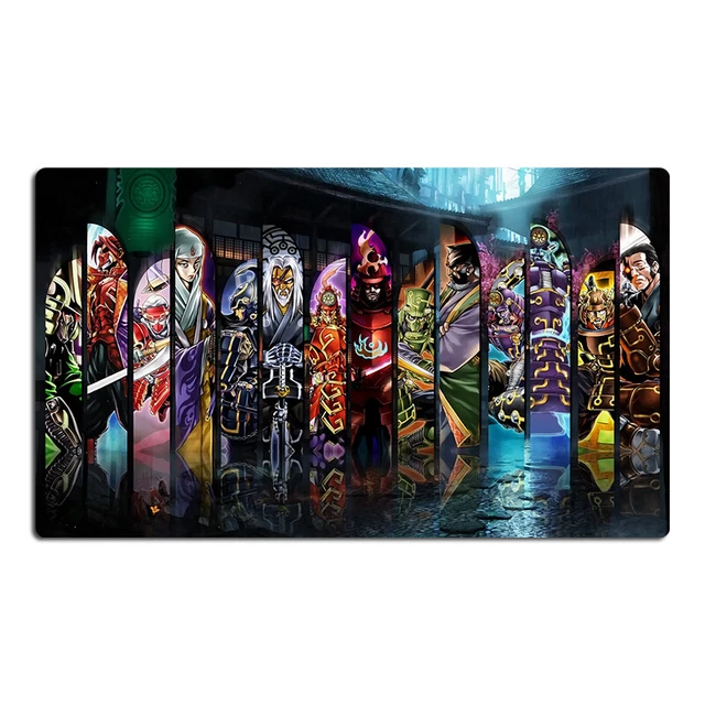 YuGiOh Six Samurai Deck Playmat TCG CCG Trading Card Game Mat Mouse Pad Free Bag