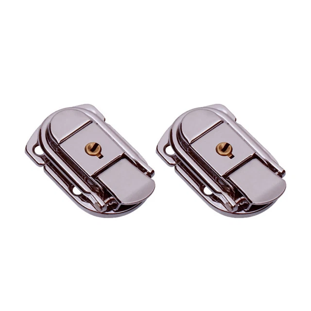 2 piezas caja pestillos bolso embalaje hebillas cerraduras equipaje acero inoxidable