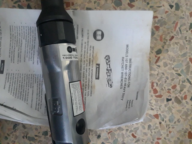 Ingersoll-Rand IR107 3/8" Drive Air Ratchet Wrench - Heavy Duty New in Box 3