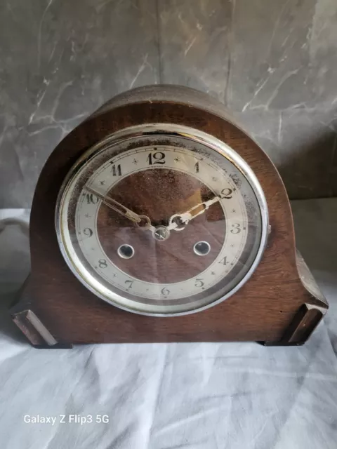 Antique Smiths Enfield  Mantel Clock Vintage Spairs Repairs