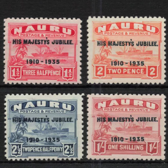 NAURU 1935 KGV Silver Jubilee Set MINT MH