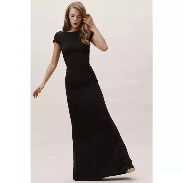 New Anthropologie BHLDN Madison Dress by Katie May $280 SIZE 6 (4) Black