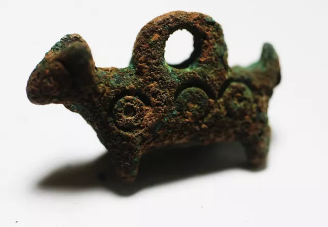 ZURQIEH -AD921- Late Roman - Byzantine Bronze Amulet. 400 - 850 A.D