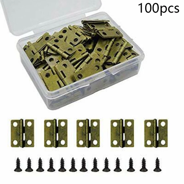 Prácticas bisagras pequeñas metal mini bisagras casa de muñecas caja de joyas