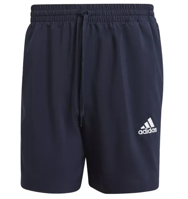 Mens Adidas Shorts Chelsea Fitness Casual Sports Gym - Navy Blue 3